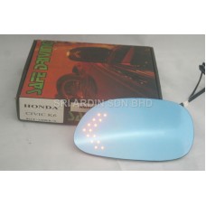 Honda Civic 92-95 Blue Side Mirror w LED Signal